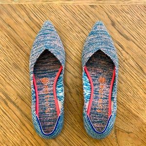 Rothy’s 7.5 Cotton Candy Pointer flat
